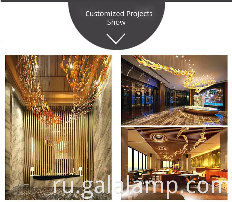 Современная серебряная и золотая подвесная люстра для элегантных мест